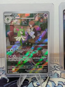 Pokemon TCG Kirlia Scarlet & Violet Base Set 212/198 Holo Illustration Rare - Image 1