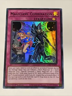 Magicians' Combination LED6-EN005 Ultra Rare 1st Edition YuGiOh Card NM - Image 1