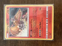 Pokemon TCG Shining Ho-Oh SM70 SM Promo Holo English Basic 130 HP Card - Image 1