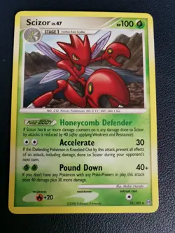 Pokemon Card Scizor 25/100 D&P Stormfront Non-Holo Rare - Image 1