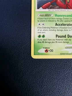 Pokemon Card Scizor 25/100 D&P Stormfront Non-Holo Rare - Image 4