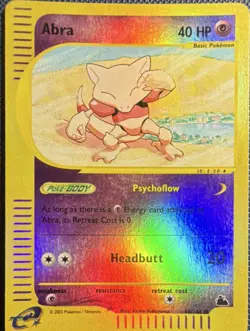Pokemon Abra Common 40 HP Skyridge 46/144 Reverse Holo Basic 2003 Card - Image 1