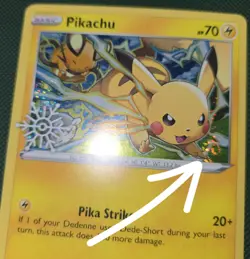 WHOLE SWIRL 🌀💫 LP Pikachu 049/195 Cosmos Holo Snowflake Stamped Pokemon Card - Image 1