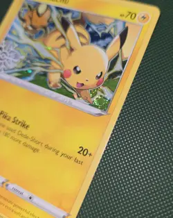 WHOLE SWIRL 🌀💫 LP Pikachu 049/195 Cosmos Holo Snowflake Stamped Pokemon Card - Image 2