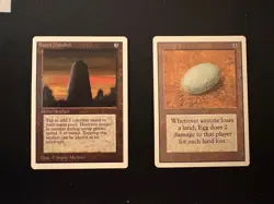 Unlimited MTG. Basalt Monolith and Dingus Egg. Both have a ring ding. - Image 1