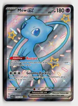 Mew ex 216/091 PAF SV: Paldean Fates Pokemon TCG Shiny Ultra Rare - Image 1
