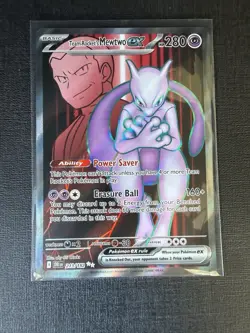 Pokemon Team Rocket's Mewtwo EX 213/182 Sv10 Destined Rivals Ultra Rare - Image 1