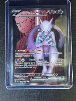 Pokemon Team Rocket's Mewtwo EX 213/182 Sv10 Destined Rivals Ultra Rare - Image 2