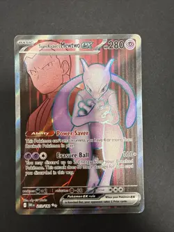 Pokemon Team Rocket's Mewtwo EX 213/182 Sv10 Destined Rivals Ultra Rare - Image 3