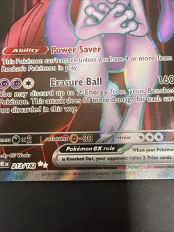 Pokemon Team Rocket's Mewtwo EX 213/182 Sv10 Destined Rivals Ultra Rare - Image 5