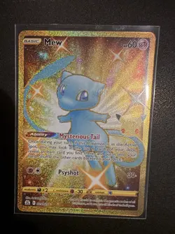 Pokemon TCG Celebrations Mew Gold Full Art Holo Card 25/25 Secret Rare - Image 1