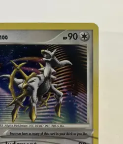 Arceus DP50 Diamond & Pearl Promo Holo Rare LP Pokemon Card - Image 3