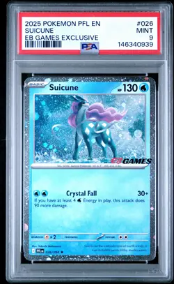 PSA 9 Suicune 026/094 EB Games Promo Phantasmal Flames Pokemon - Image 1