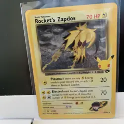 Rocket's Zapdos 15/132 Holo Basic Pokemon - Classic Collection Holo - Image 1