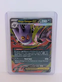 Mega Gengar ex 056/094 Me02: Phantasmal Flames Holo Pokemon TCG - Image 1