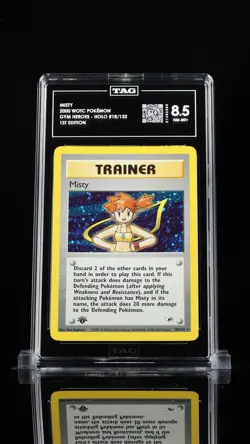 Pokemon Misty Gym Heroes Holo Rare 1st Edition - Image 1