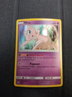 Pokemon Black Star Promo Mew Holo SM215 NM Fast Ship - Image 1