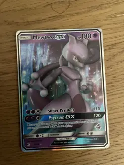 Pokemon TCG Mewtwo GX 31/68 Hidden Fates Half Art Holo Ultra Rare - Image 1