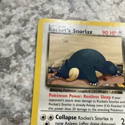 Wizards of the Coast Pokemon TCG Rocket's Snorlax 33/132 Gym Heroes Rare Vintage - Image 2