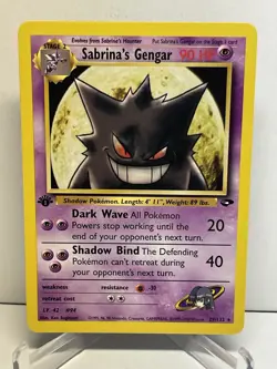 Sabrina's Gengar 29/132 Gym Challenge 1st Edition⭐Non-Holo-Rare⭐LP😱🔥 - Image 1