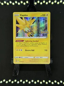 Zapdos Holo Rare 029/078 Pokemon GO Stamped - Image 1
