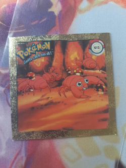1999 Pokemon Paras Gold Artbox Sticker Lightly Played - Image 1
