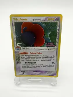 Pokemon TCG Vileplume EX Holon Phantoms 17 Reverse Holo Stamped LP - Image 1