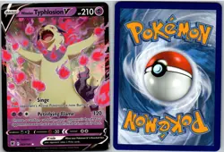 Hisuian Typhlosion V 053/189 Holo V Rare Astral Radiance Pokemon NM - Image 3