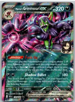 Marnie's Grimmsnarl ex 136/182 Double Rare Destined Rivals Pokemon NM - Image 1