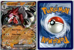 Lycanroc ex 117/193 Double Rare Paldea Evolved Pokemon NM - Image 3