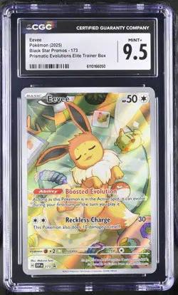 Eevee 173 CGC 9.5 - 2025 Pokemon SV Scarlet Violet Promos Prismatic ETB - Image 1