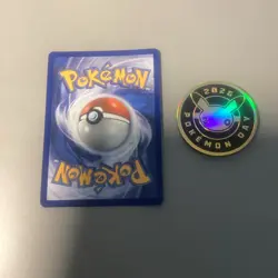 Pokemon Pikachu 051/162 Stamped Comos Holo Card with Coin Pokemon Day 2026. NM - Image 2