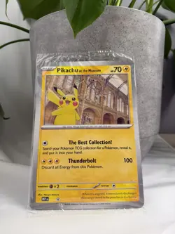 Pokemon Natural History Museum TCG Pikachu At The Jumbo Promo Trading Card - Image 3