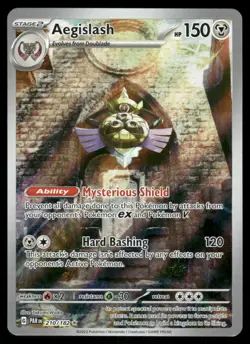 Pokemon Cards Aegislash 210/182 Paradox Rift Illustration Rare NM *1 - Image 1