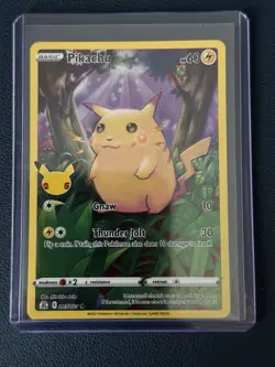 Pokemon Pikachu Full Art Card 005/025 Celebrations Pack, NM Condition - Image 1