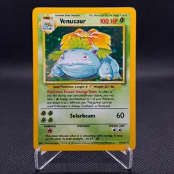 Venusaur 1999 Base Set #15 Holo Rare NM Pokemon Card - Image 1