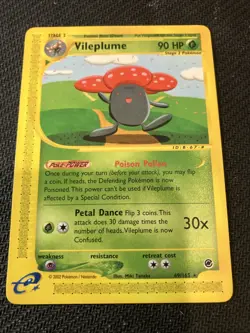 Vileplume 69/165 Expedition E-Reader Rare Pokemon Card NM - Image 1