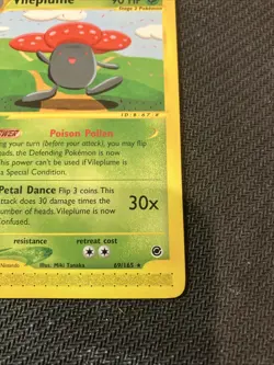Vileplume 69/165 Expedition E-Reader Rare Pokemon Card NM - Image 2