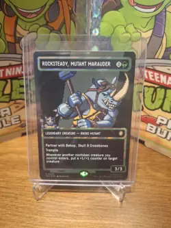 MTG TMNT Teenage Mutant Ninja Turtles Rocksteady, Mutant Marauder SURGE FOIL - Image 1