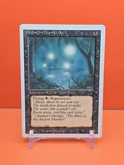 ⚫⚫⚫ 1994 MAGIC The Gathering WILL-O-THE-WISP REVISED 3RD EDITION PLAYED ⚫⚫1 - Image 1