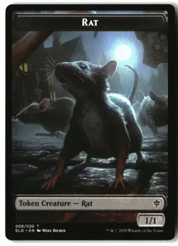MTG Rat Token [ELD - 6] LP 4-26 - Image 1