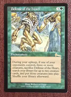 Defense of the Heart - MtG Urza's Legacy - R100 NM 1999 - Image 2