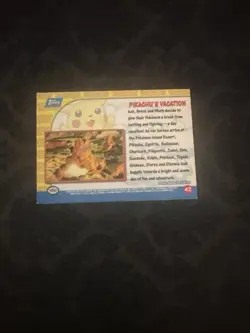 1999 Pokemon TCG Pikachu's Vacation Pokemon Topps #42~Holo Foil - Image 2