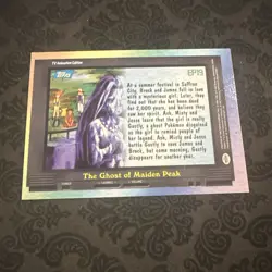 2000 Topps The Ghost Of Maiden Peak Pokemon TV Animation Series 2 EP19 Holo Foil - Image 2