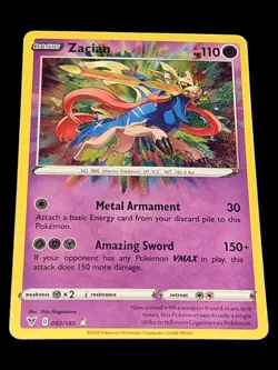 Pokemon TCG Zacian Vivid Voltage 082/185 Holo Amazing Rare - Image 1