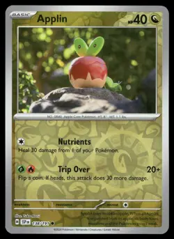 Applin 138/191 Common Surging Sparks Pokemon Reverse Holo Lightly Played - Image 1