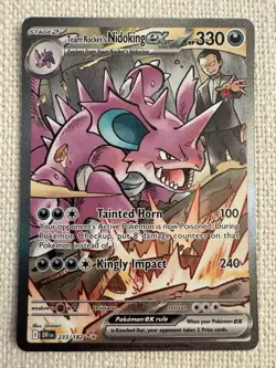 Team Rocket's Nidoking ex 233/182 Pokemon Destined Rivals NM - Image 1