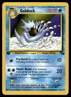 1999 Classic - Fossil First 1st Edition UNplayed Golduck #35 - Image 1