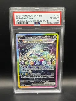 2024 Pokemon Terapagos Ex Special Illustration Rare PSA 10 170/142 Gem Mint EN - Image 1