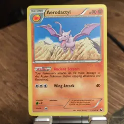 Pokemon Aerodactyl Restored Rare Fossil 53/108 HP90 2012 English - Image 1